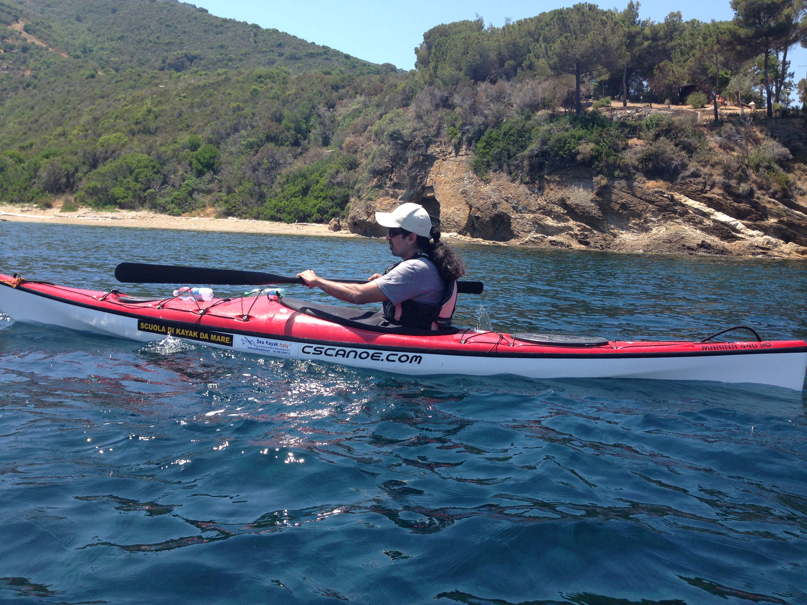Photo of Ahmet Ustunel when paddling